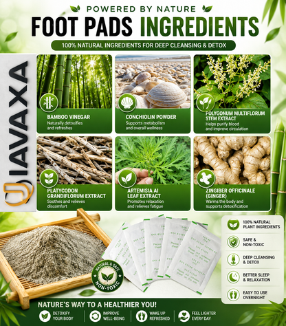 Deep Cleaning Bamboo Foot Detox Patch | Overnight Herbal Foot Care | 10-Pack
