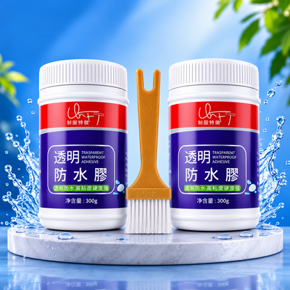 🏆 Premium Transparent Waterproof Glue | Buy 1 Get 1 FREE + FREE Brush |