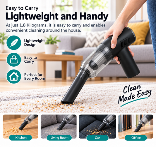 Handheld Vacuum Cleaner | Lightweight Portable Vacuum for Home, Car & Pet Hair