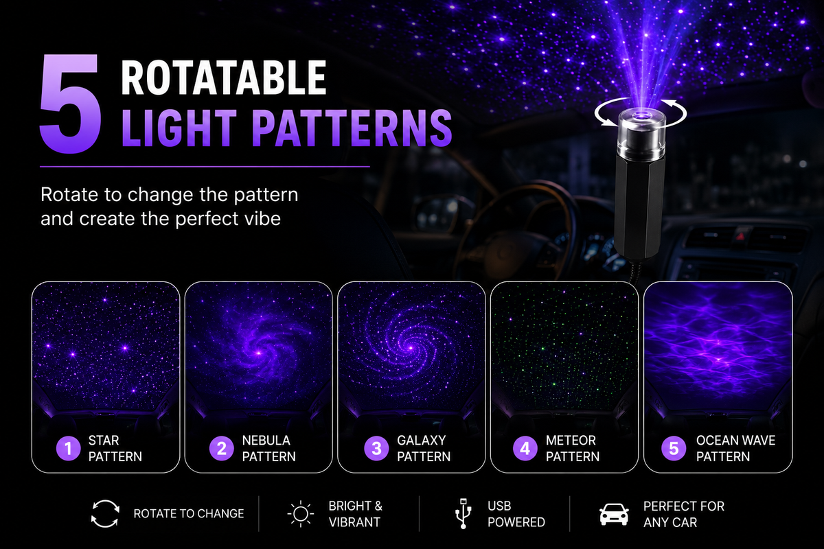 🌌 USB Starry Sky Projector Light | Create a Galaxy Vibe Anywhere ✨