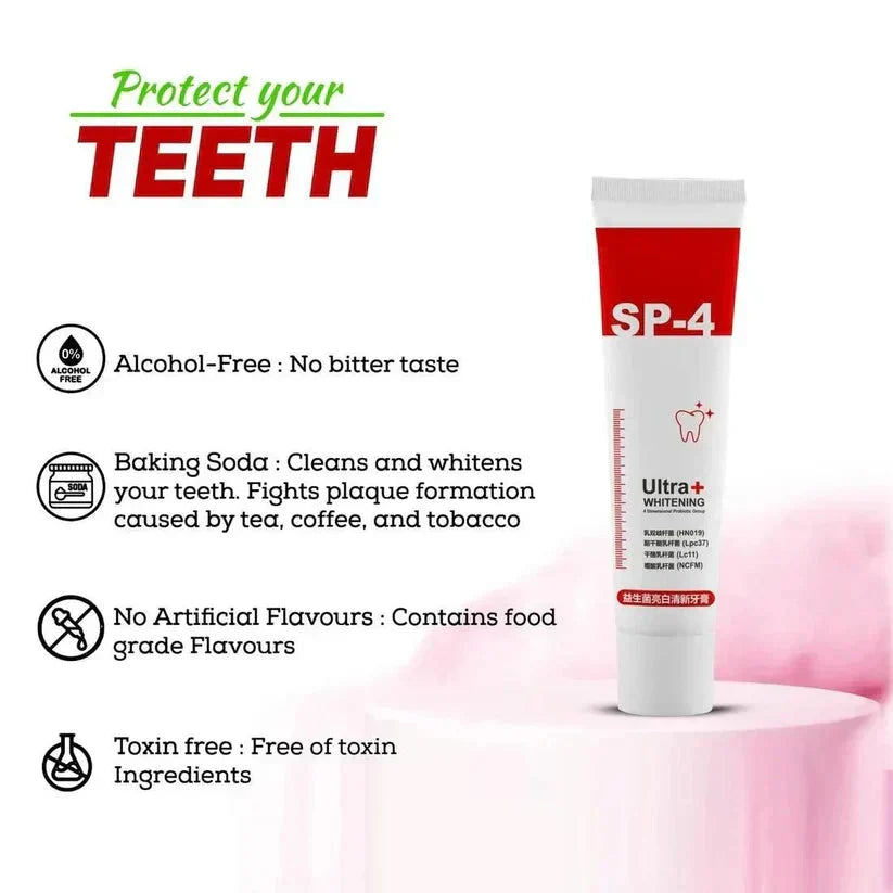 Probiotic Ultra Whitening Toothpaste (Buy 1 Get 1 Free)