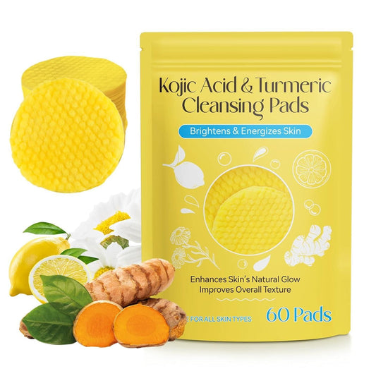 Kojic Acid & Turmeric Glow Cleansing Pads | Brighten, Exfoliate & Reveal Radiant Skin | 🔥PACK OF 60 PADS🔥