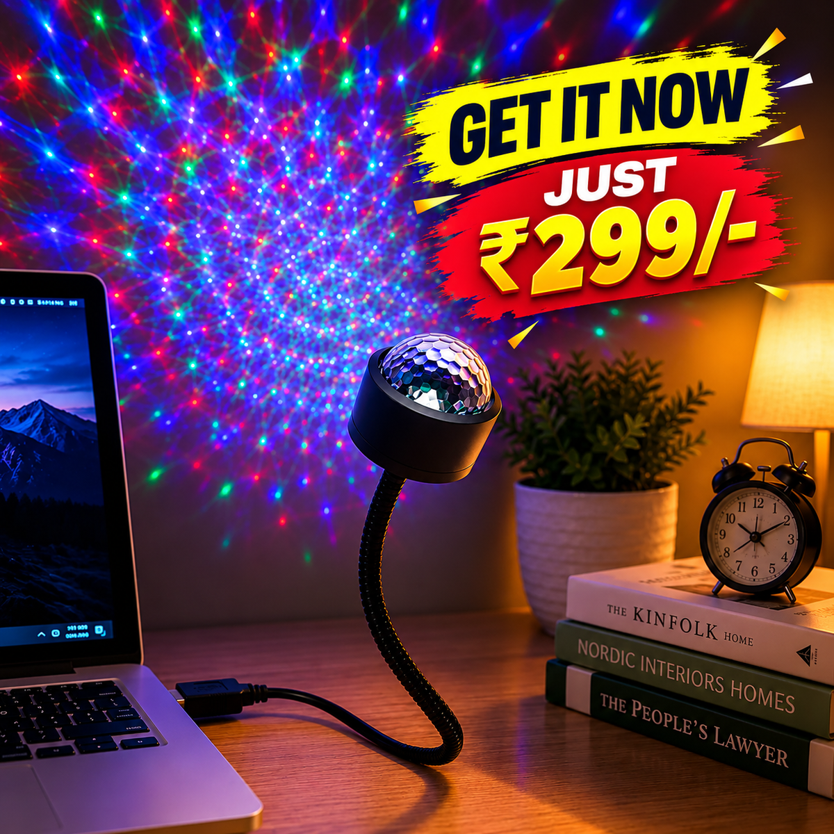 🌌 USB Starry Sky Projector Light | Create a Galaxy Vibe Anywhere ✨