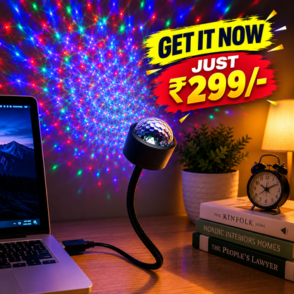 🌌 USB Starry Sky Projector Light | Create a Galaxy Vibe Anywhere ✨