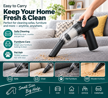 Handheld Vacuum Cleaner | Lightweight Portable Vacuum for Home, Car & Pet Hair